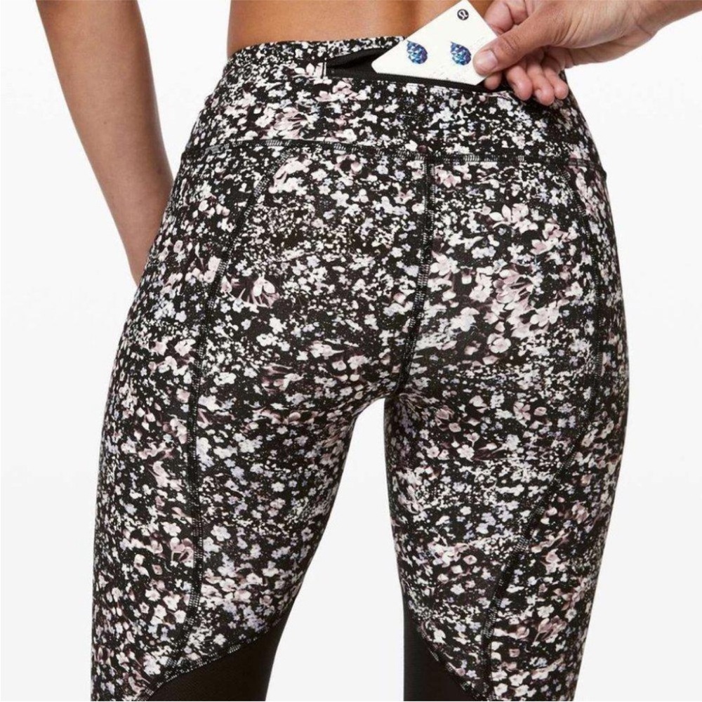Lululemon Pace Rival Crop *22" Floral Spritz Multi / Black -  4